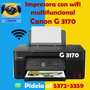 IMPRESORA CANON G 3170 con wifi