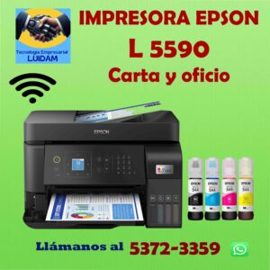 Impresora multifuncional Wi-Fi 4 en 1 Epson EcoTank L5590